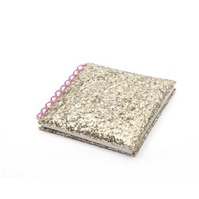 A6 Glitter pvc spiral notebooks Gusta-N020