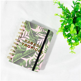 A6 spiral notebooks diary with elastic Gusta-N022