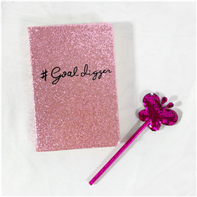 Glitter PVC journal A5 notebooks Gusta-N023