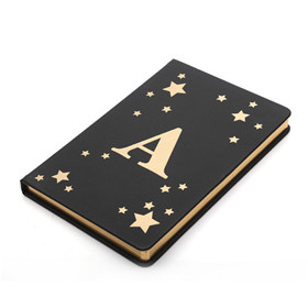 PU Leather notebooks with foil A5 size diary Gusta-N018